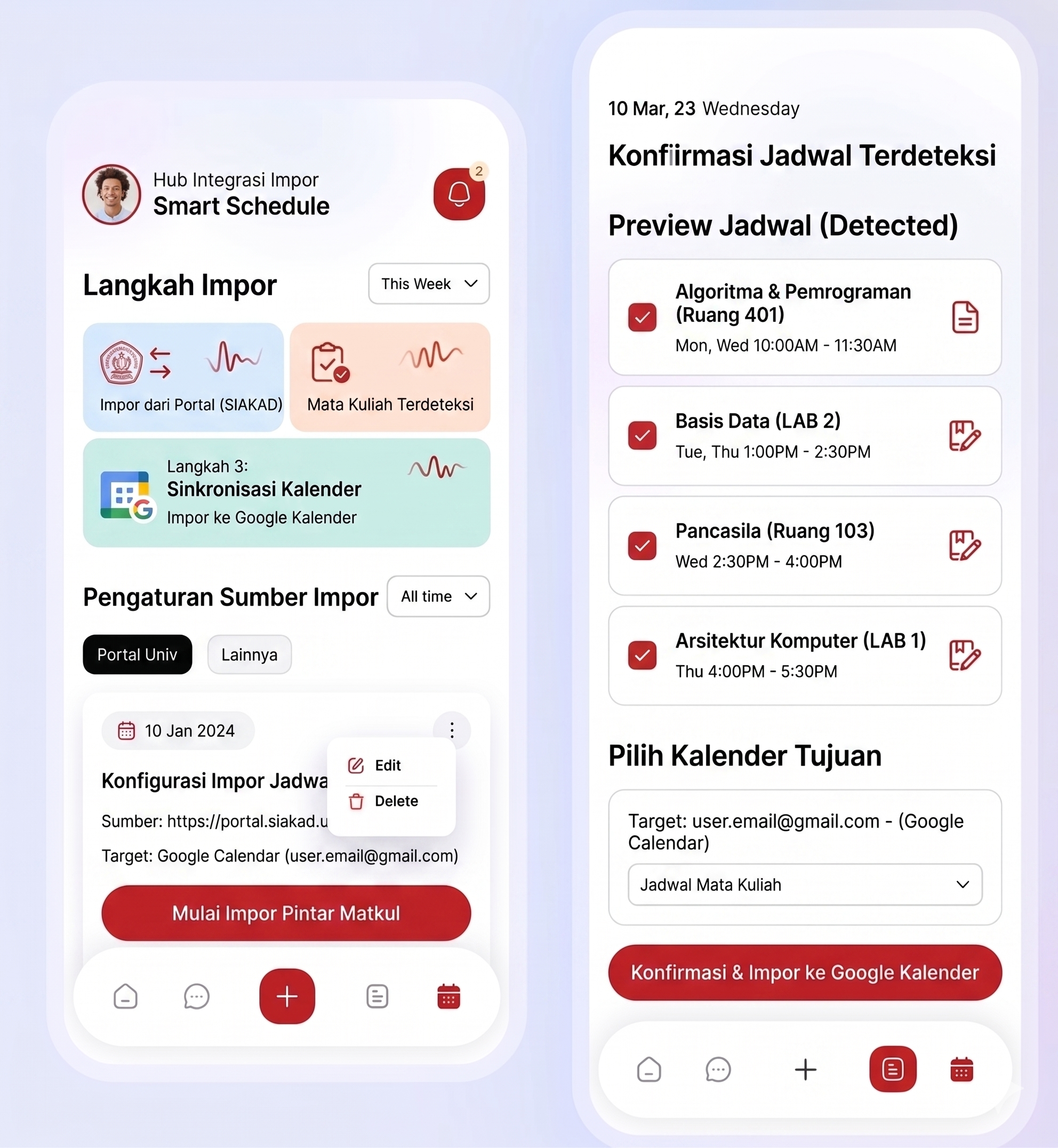 Smart Schedule Importer